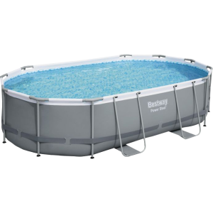 Piscina Power Steel Frame ovale 488x305x107 cm robusta e spaziosa