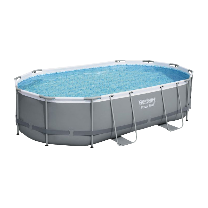 Piscina Power Steel Frame ovale 488x305x107 cm robusta e spaziosa