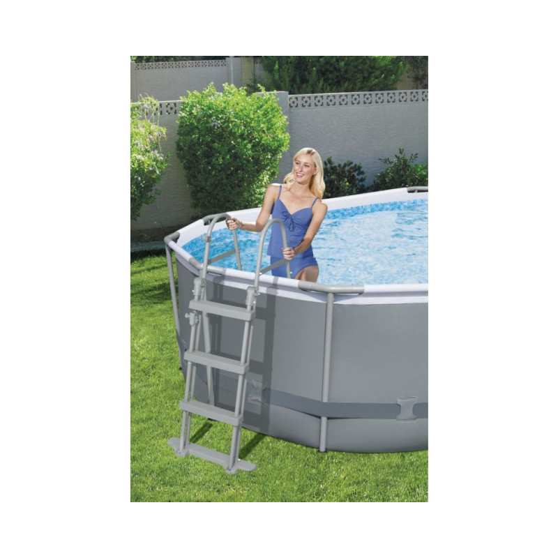 Piscina Power Steel Frame ovale 488x305x107 cm robusta e spaziosa