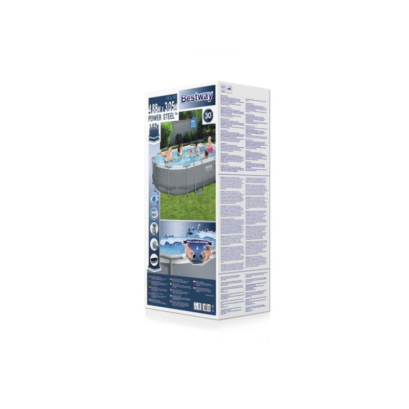 Piscina Power Steel Frame ovale 488x305x107 cm robusta e spaziosa