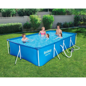 Zoom Piscina Con Telaio+pompa Cm. 400x211x81h