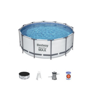 Zoom Piscina Con Telaio Completa 366x122h