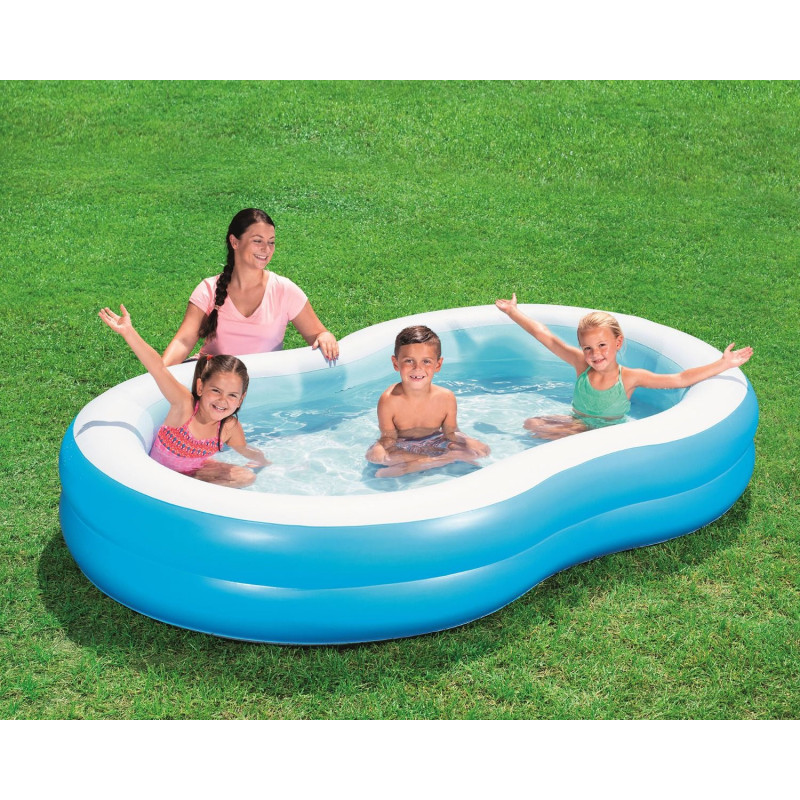 Piscina Family a otto 262x157x46cm 2 anelli gonfiabile resistente