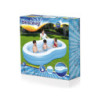 Piscina Family a otto 262x157x46cm 2 anelli gonfiabile resistente