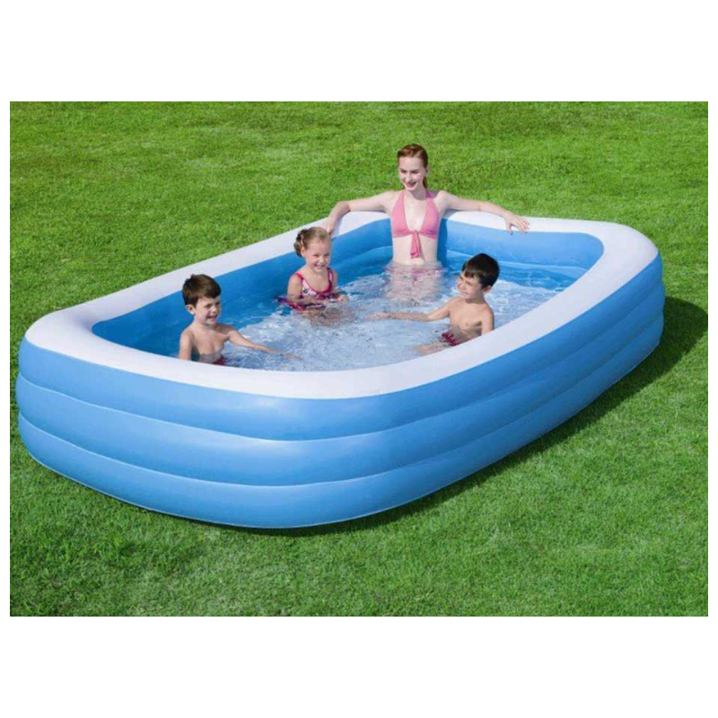 Piscina Family rettangolare 250x150x51cm 2 anelli gonfiabile
