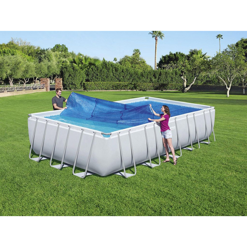 Telo termico piscina Power Steel 732x366/640x274cm rettangolare
