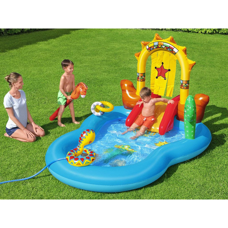 Play Center Bestway Selvaggio West 264x188x140cm gonfiabile bimbi