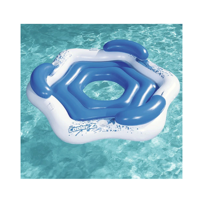 Isola galleggiante 191x178cm per 3 persone relax in piscina