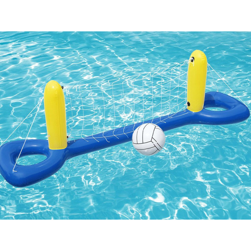 Rete pallavolo galleggiante 244x64cm con palla per piscina gioco