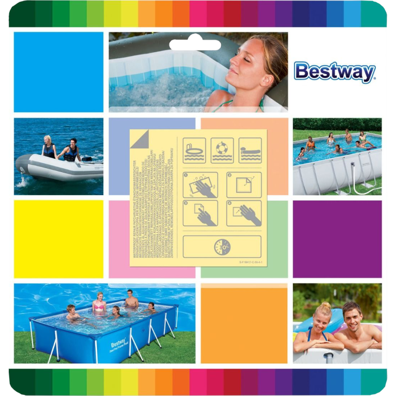 Toppe riparazione piscina 10 pezzi resistenti all’acqua e pratiche