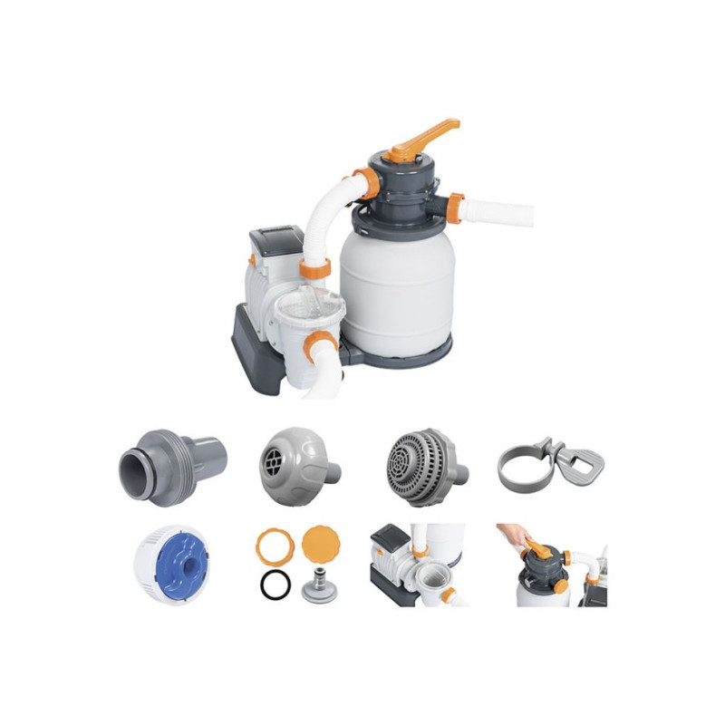 Pompa filtrante a sabbia 5678 lt/h potente per piscina grande