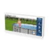 Scaletta di sicurezza per piscine 122 cm robusta antiscivolo