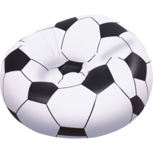 Poltrona gonfiabile pallone calcio 114x112x66 cm per piscina e giardino