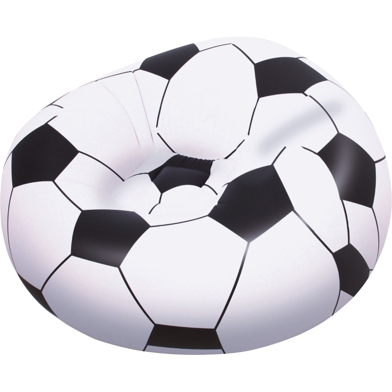 Poltrona gonfiabile pallone calcio 114x112x66 cm per piscina e giardino
