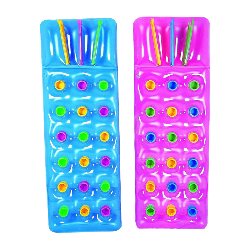 Materassino 18 buchi 188x71 cm gonfiabile piscina colori assortiti