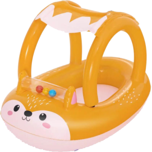 Canottino Volpe con Copertura 85x58cm Velcro - Gonfiabile Bambini Piscina