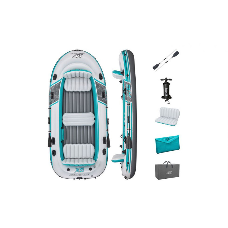 Set canotto Adventure Elite X5 Raft 5 adulti max 600 kg gonfiabile