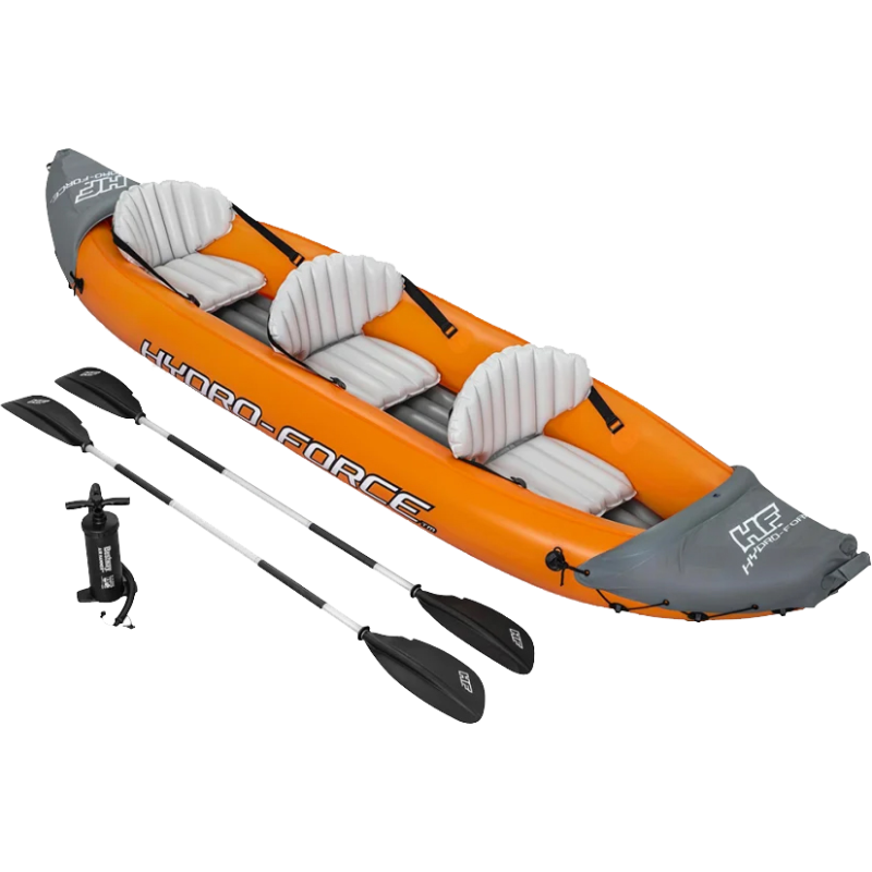 Canoa gonfiabile Hydro Force Kayak X3 3 posti resistente pratica