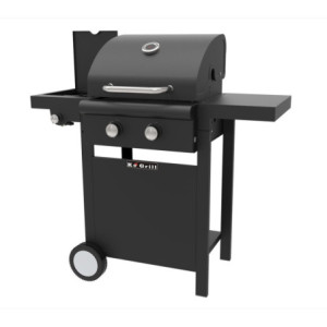 Zoom Arrosto Basic Barbecue A Pietra Lavica 2 fuochi + 1 laterale