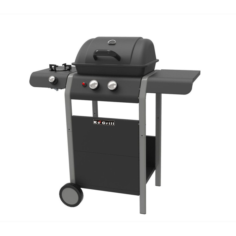 Barbecue Gordon Burner 2 fuochi 1 laterale compatto e potente