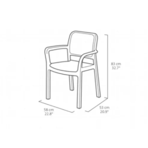 Zoom Poltrona Chloe'chair Grigia