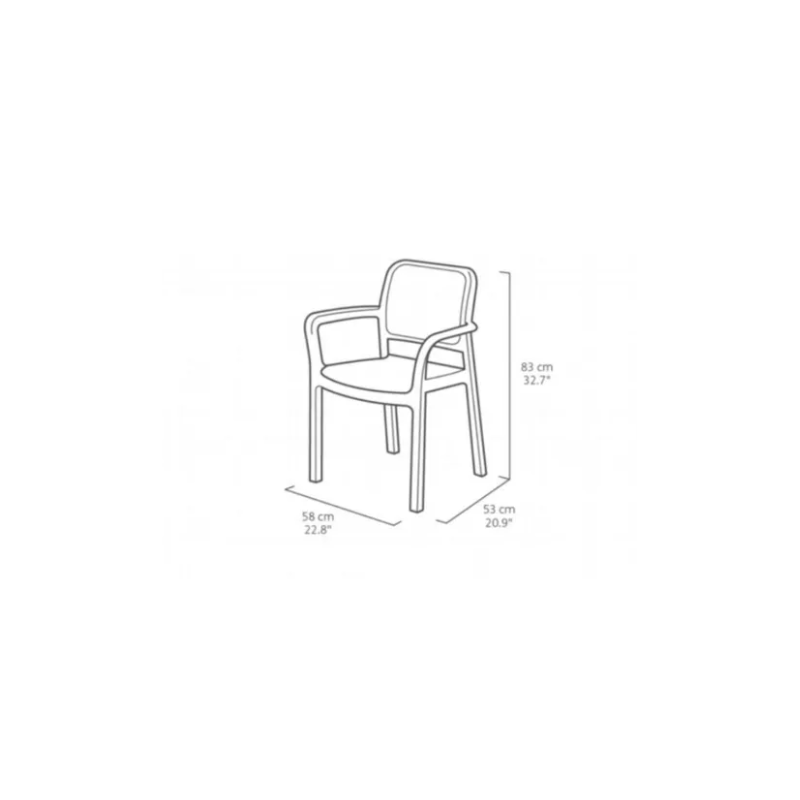 Poltrona Chloe Chair grigia design moderno comfort per la casa