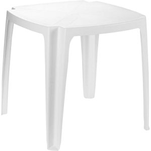 Tavolo 75x75 quadrato bianco moderno compatto per soggiorno