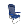 Spiaggina Indy Blue alluminio 5 posizioni telo textilene