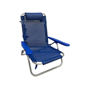 Spiaggina Lexi Blue alluminio 5 posizioni telo textilene