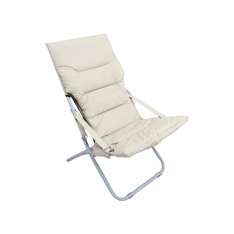 Spiaggina Sunny 4 Posizioni Dark Beige con Cuscino