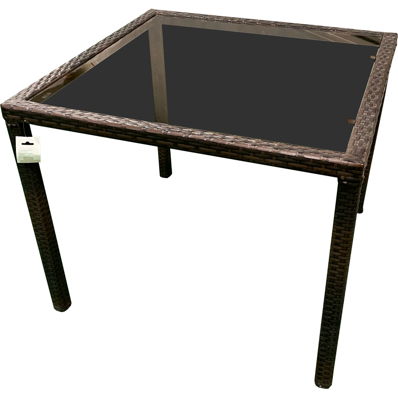 Tavolo Palma Moka 90x90x73cm - Design Elegante da Esterno