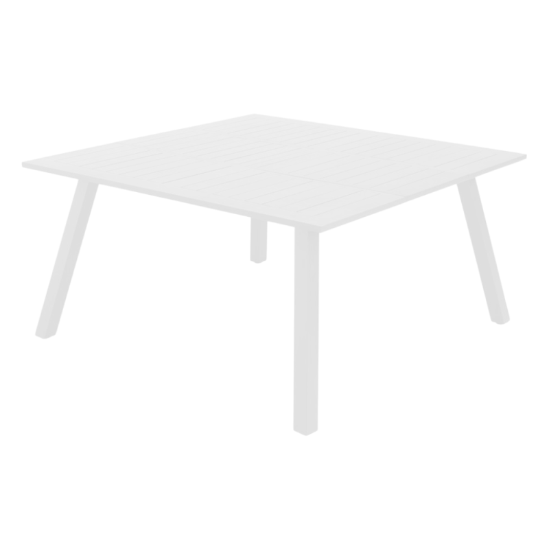 Tavolo Butterfly Allungabile 100-145cm Alluminio Bianco