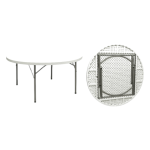 Tavolo catering tondo Ø150 cm in polietilene giardino eventi