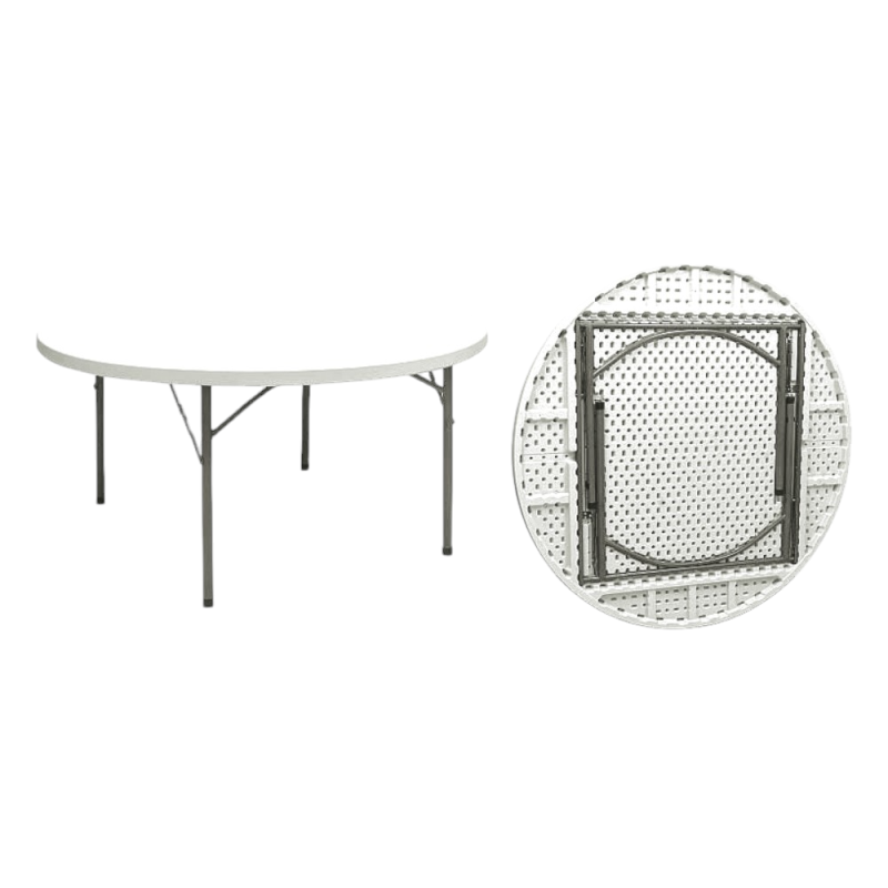 Tavolo catering tondo Ø150 cm in polietilene giardino eventi