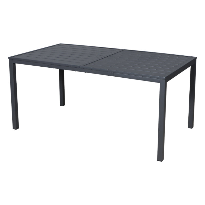 Tavolo Paraga in metallo 200x100 cm grigio antracite giardino
