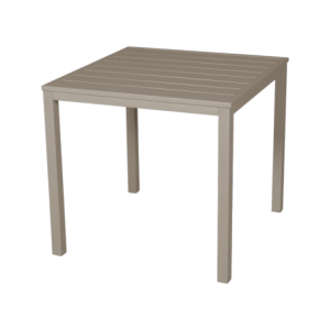 Tavolo Paraga in Metallo 80x80cm Tortora - Design da Esterno