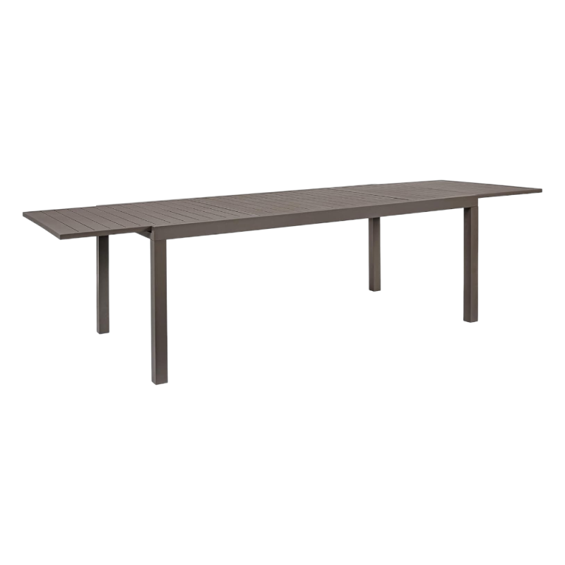 Tavolo Stretch allungabile in alluminio tortora 160-240 cm