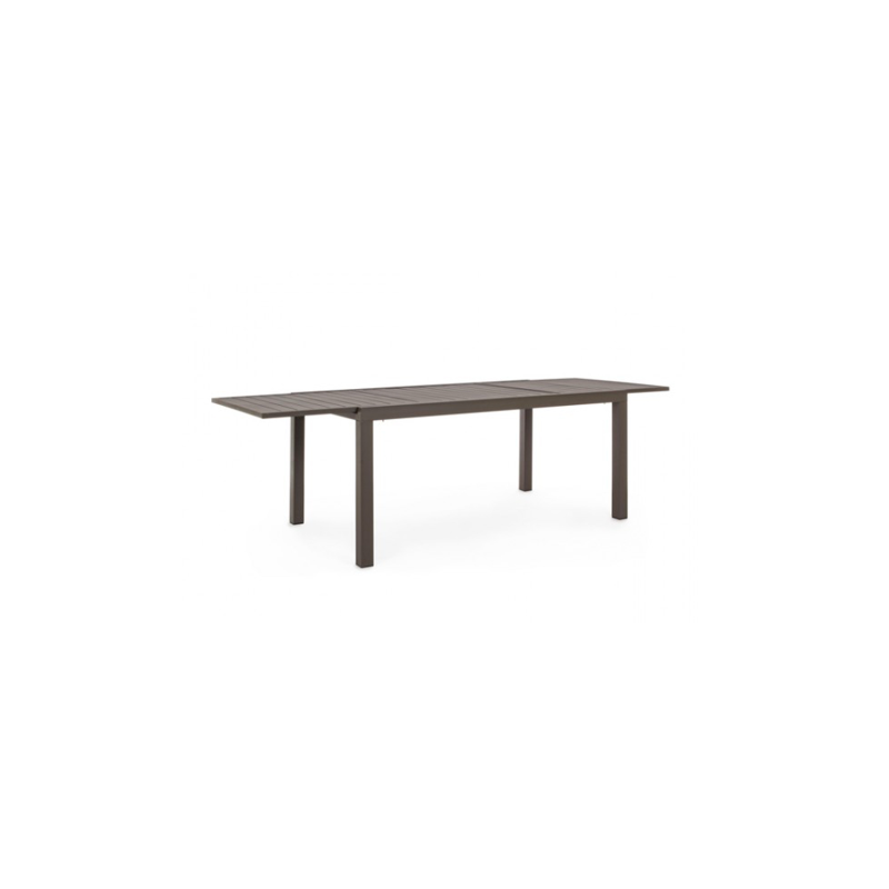 Tavolo Stretch allungabile in alluminio tortora 160-240 cm