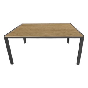 Tavolo Teak 210cm Alluminio Antracite/Legno - Design da Esterno