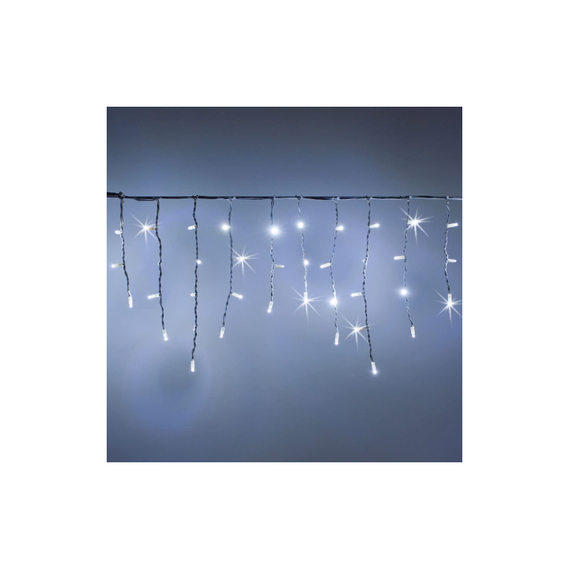 Tenda 126 LED Bianco Flash 250x75cm IP44 Luci Natalizie