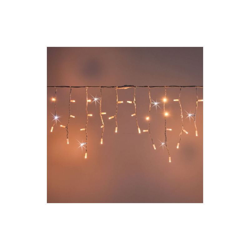 Tenda 240LED Bianco Caldo con Flash 350x100cm IP44 - Luci Natale