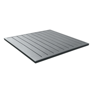 Zoom Top Tavolo Stretch Cm.70*70 In alluminio Colori Grigio
