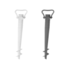 Trivella in Plastica per Ombrellone Bianco/Silver - Pratica e Resistente