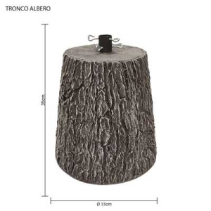 Tronco albero marrone in fiberglass 35cm per alberi 150-180cm