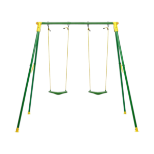 Zoom Altalena Playground 2 Posti Colori Verde E Giallo
