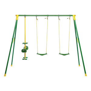 Zoom Altalena Playground 4 Posti Colori Verde E Giallo