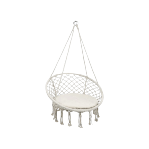 Amaca Polinesia 60x80 cm con cuscino bianco relax giardino