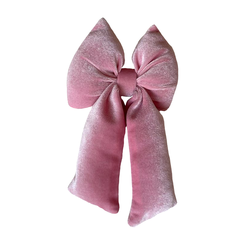 Fiocco Angle Medio 15x28cm Rosa Decorazione Natalizia