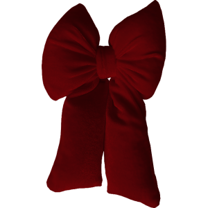 Fiocco Angle Small bordeaux 112x20cm - Decorazione natalizia design