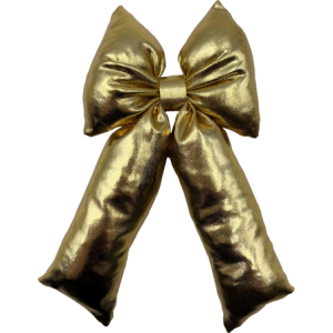 Fiocco Angle Small 11x20cm Oro Laminato Decorazione Natale